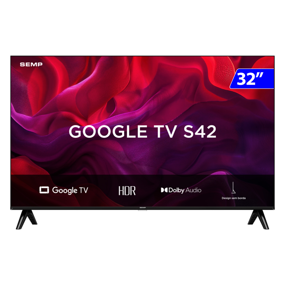 Smart TV Semp LED 32" HD Wi-Fi Android TV 32S42