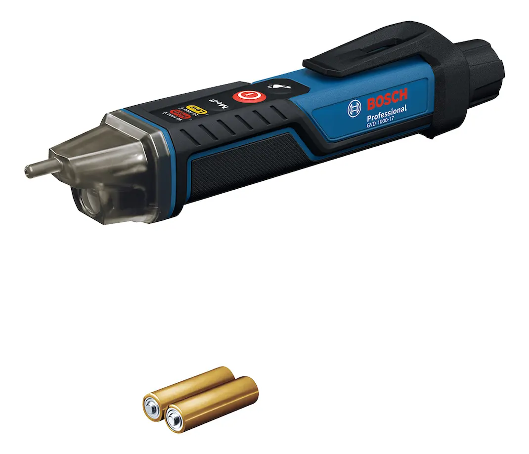 Detector De Tensão Bosch Gvd 1000-17 Bosch Com Lanterna Ip67 Azul